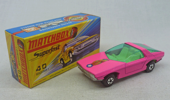 Picture of Matchbox Superfast MB40d Vauxhall Guildsman Pink with Blue Flame label