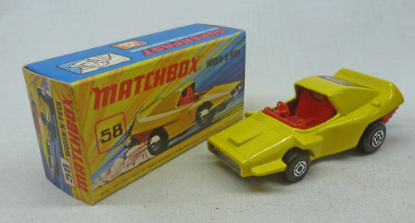 Picture of Matchbox Superfast MB58d Woosh-N-Push Yellow with 2 Label [A]