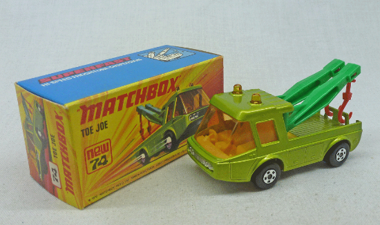 Picture of Matchbox Superfast MB74c Toe Joe Light Green with 5 Spoke Wheels 