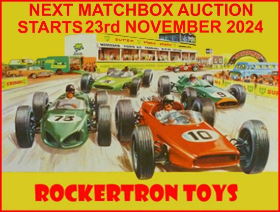 Picture of OUR NEXT SPECIALIST MATCHBOX EBAY AUCTION STARTS 23RD NOVEMBER 2024