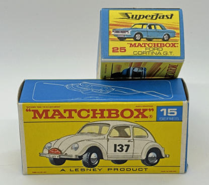 Picture of MATCHBOX MB15 VOLKSWAGEN & MB25 CORTINA RARE BOXES