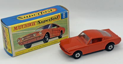 Picture of MATCHBOX SUPERFAST MB8 FORD MUSTANG DARK ORANGE with RED INTERIOR